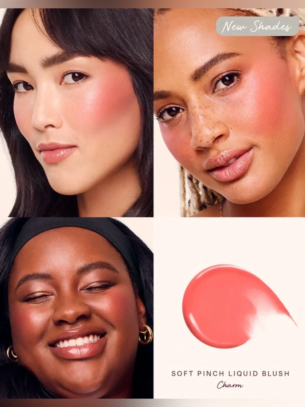 NWOB Rare Beauty Soft Pinch Liquid Blush Mini in shade charm retails $16 each